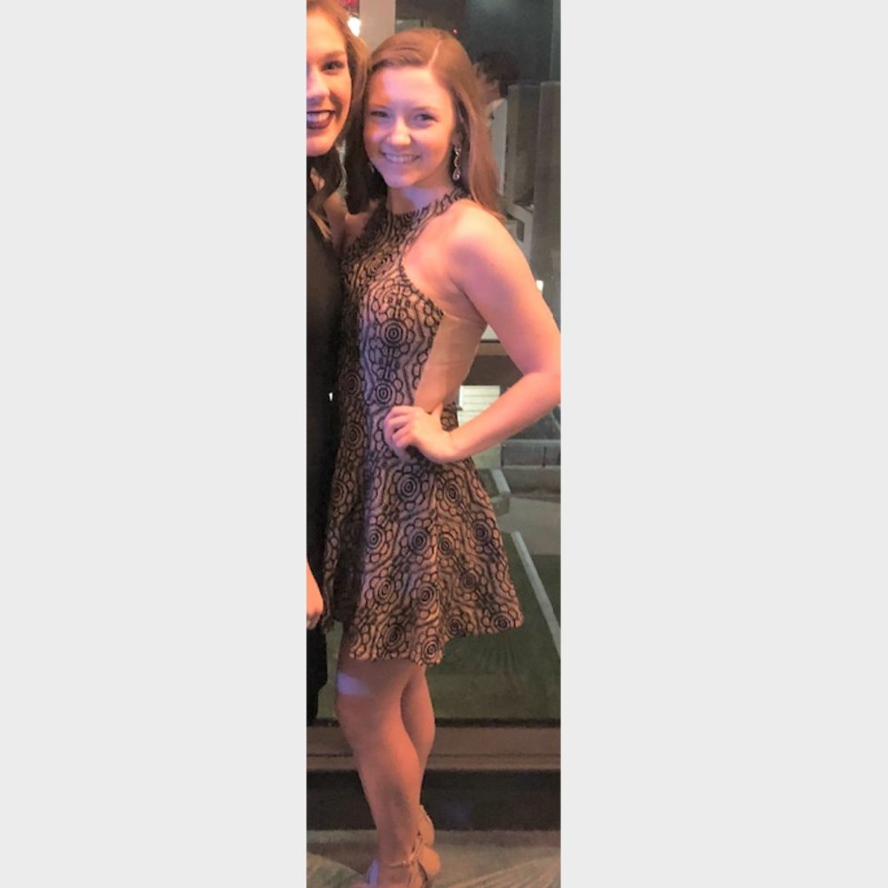 High Neck A-Line Dress